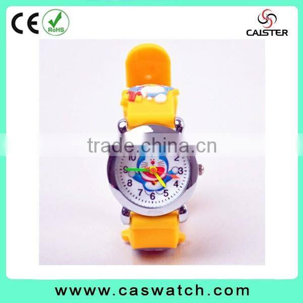 New arrival hot-selling adorable child's timepieces, Doraemon patterned kid's watch, hot-fashion 3D silicone kid's watch