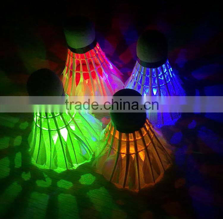 Colorful LED Shuttlecock Badminton for outdoor fun