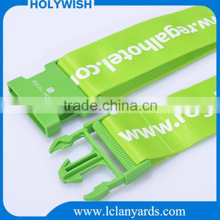 New adustable bright color custom made logo luggage strap