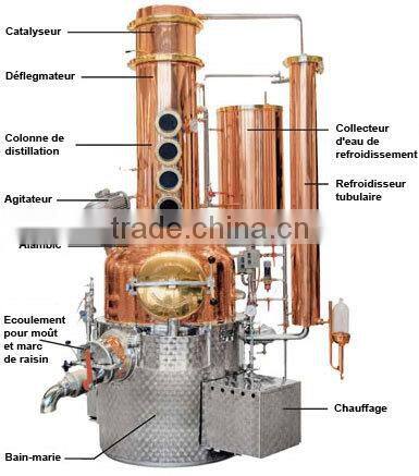 500 gallon Hybrid Pot Still with Short Copper Column