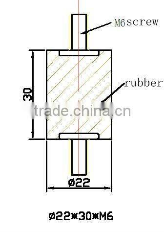 durable,ptotected,Rubber Vibration Damper for door,car,bike,cabinet