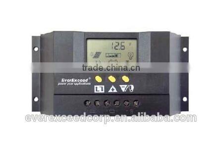 EverExceed 12V/24V 30A mini Intelligent PWM Solar Charge Controller