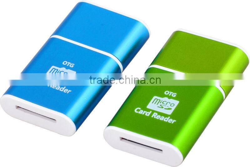 OTG TF/SD card reader Smartphone/ Computer 2 in 1 USB reader USB A to Micro USB
