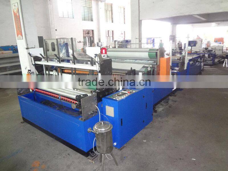Full automatic embossed rewinding toilet paper machine