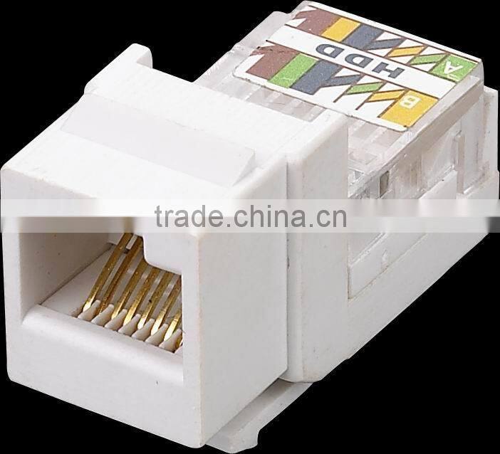 UTP rj45 cat5e cat6 utp female keystone jack