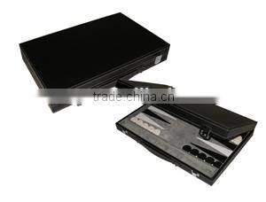 Travel style 15'' leather backgammon hand made