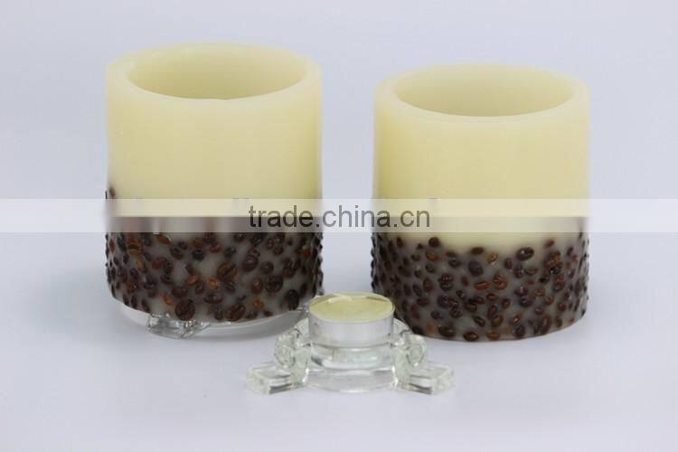dried flower design candle for decoration wholesale
