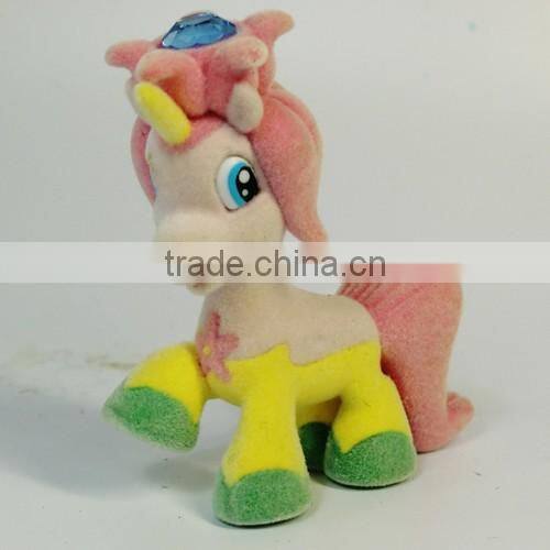 my little pony flocking toys customer OEM design