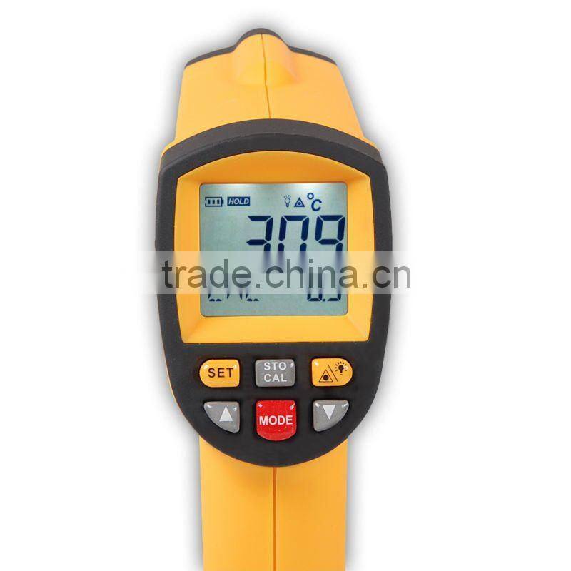 50:1 Non-contact Pyrometer -18~1350 C 0~2462 F 0.1~1EM IR Infrared Thermometer