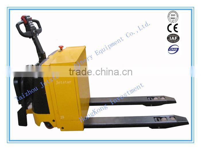 Semi electric pallet jack