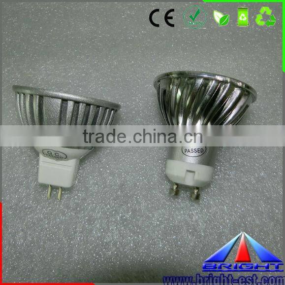 12V DC/AC IP50 spinning aluminum 3w LED light LED spot light
