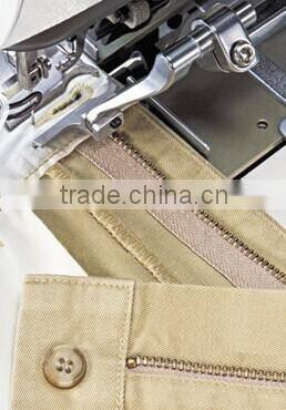 making jeans cotton pants and working wear button holing sewing machine