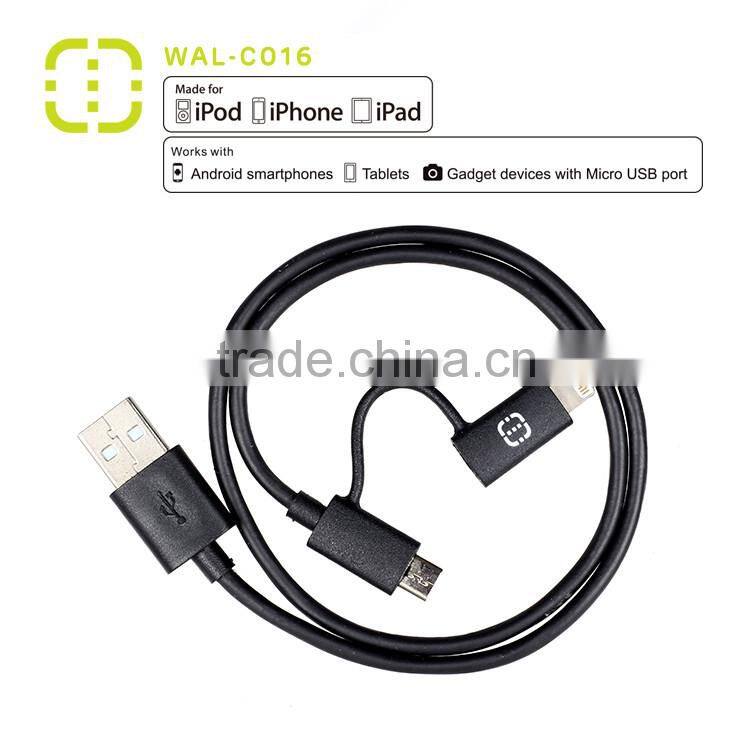 save 20% Micro to MFI ( 2 in 1) charge and sync Cable