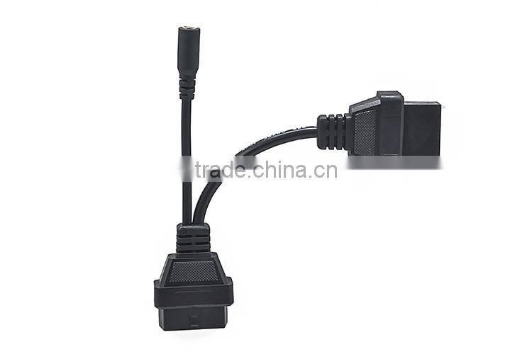 For Mitsubishi 12 Pin To 16 Pin Female OBD 2 Extension Diagnostic Tool Adapter Connector Cable