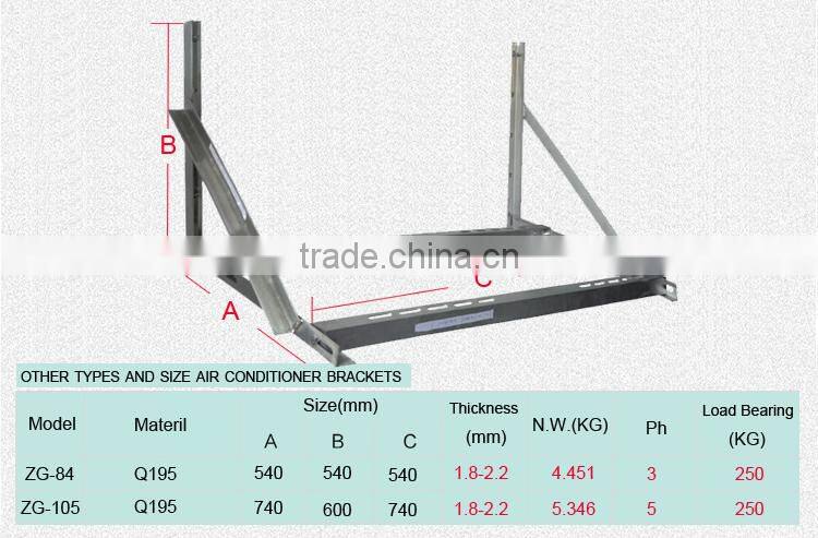 Air Conditioning Mounting Bracket to 25600btu (3Ph AC)