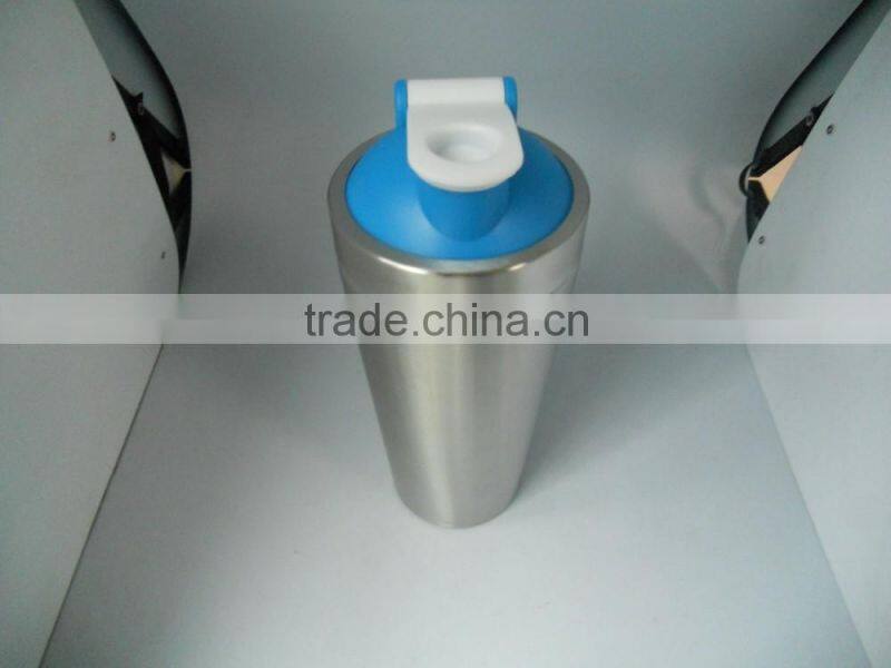 2016 New Design Stainless Steel Shaker Sport Cup Protein Powder Shaker