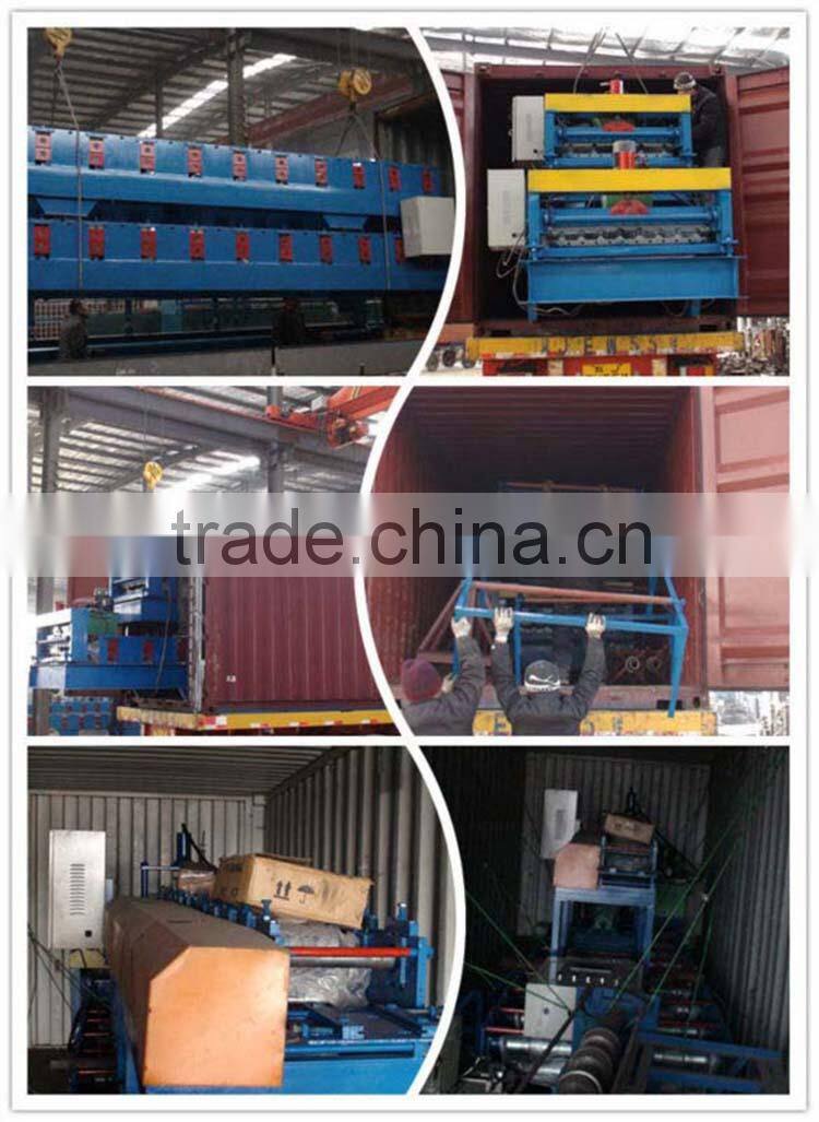 High quality aluminum zinc plate colorful stone coated metal roof tile machine, tile making machine for ecological