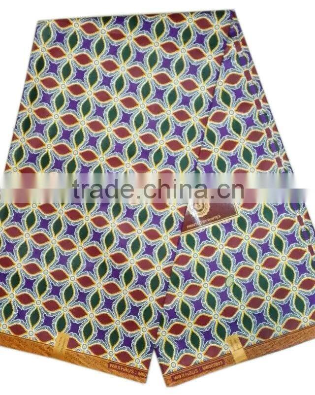 2016 hot selling wax print fabric african/african wax prints fabric 6 yards/african fabrics wax printed