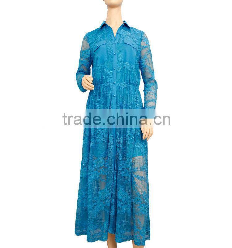 sexy long style dress long sleeve lace maxi dress