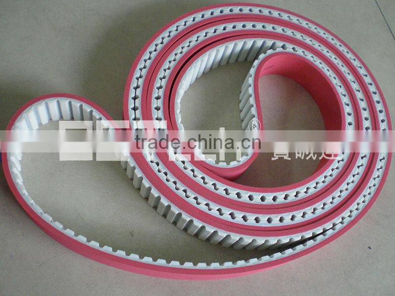 PU Timing Belt Coated With 4mm Red Rubber