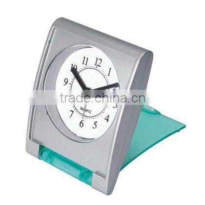 Foldable travel alarm clock, plastic table clock