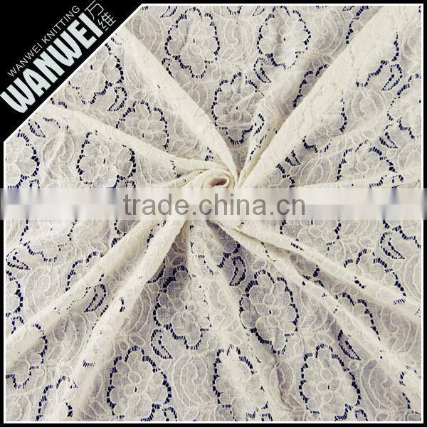 6 Discount Hot Sales High Quality Heavy fabric big lace design multi color white and pink guipure long dress lace 7038