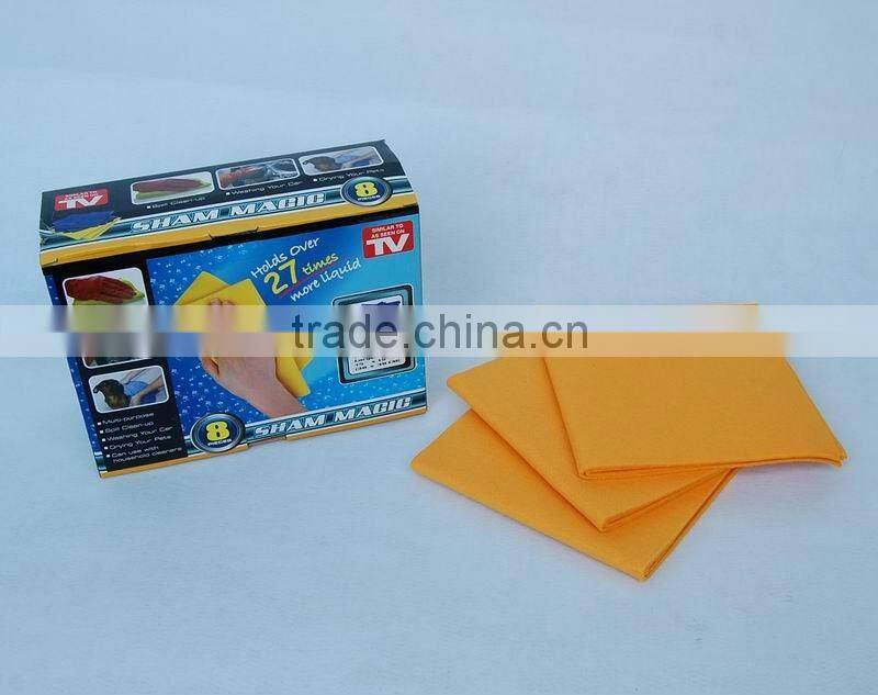 Sham magic cleaning cloth ( shammy, shamwow, germany nonwoven)