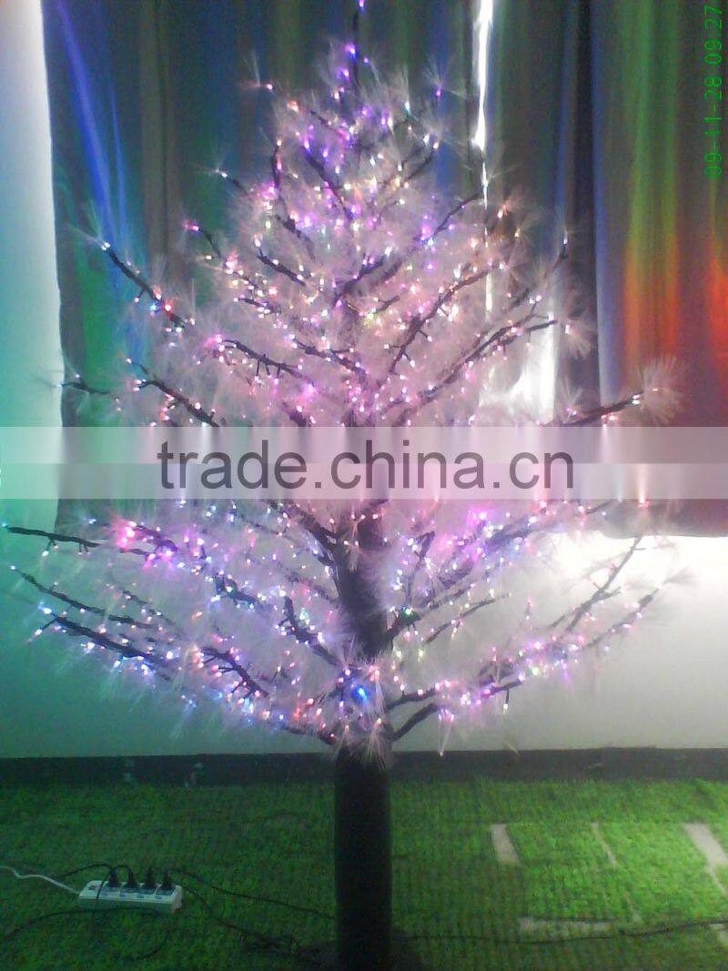 DOLLS HOUSE CHRISTMAS TREE FIBRE OPTIC LIGHTS FOR A DOLLS HOUSE GREEN TREE