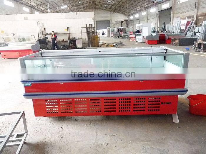 open freezer meat/frozen food showcase hot sale