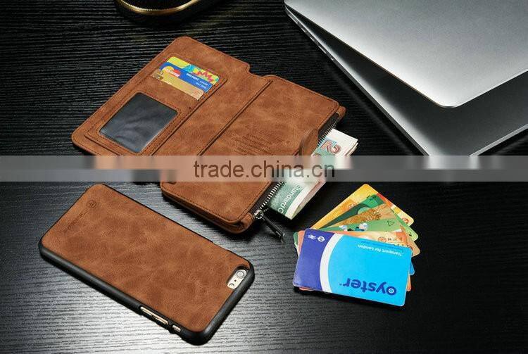2016 Popular Design Leather Wallet Phone Cover For Iphone 6/6s