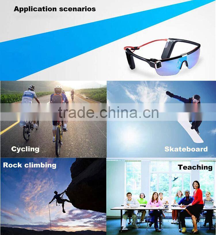 2016 New smart glasses portable camcorder hd action camera Full HD Wifi control 1080P 16 million Sport Sunglasses Camera