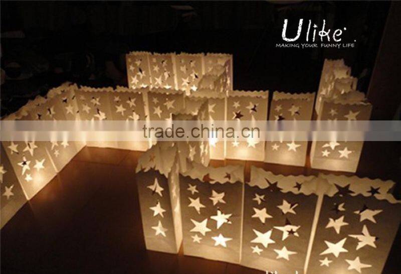 paper bag for candle New design luminaria candle bag