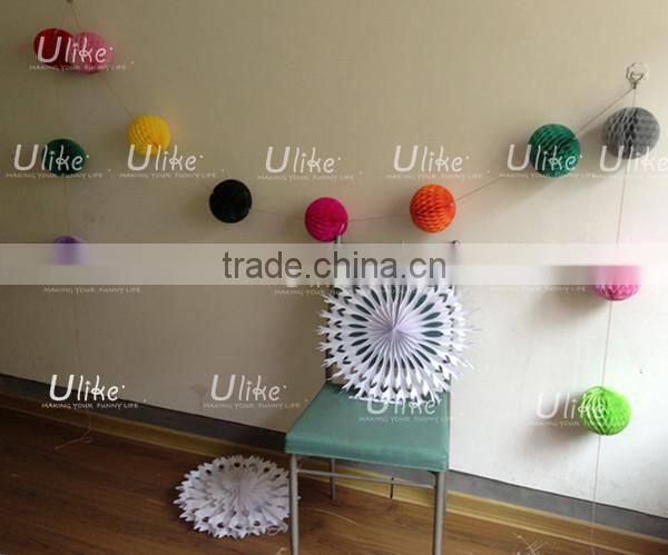 christmas garland with balls Party Round Ball Garland christmas foil garlands