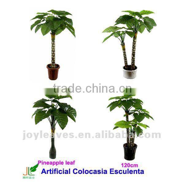 three trunks artificial colocasia esculenta tree,plants