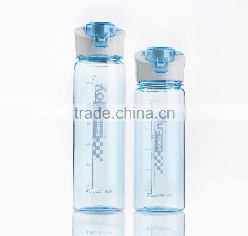 750ml plastic drinking water bottle/sports water bottle/plastic sports bottle with straw