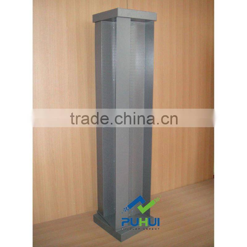 elegant four sided spinning pegboard display