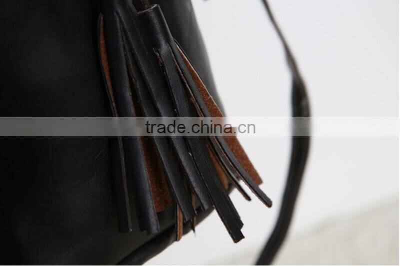 The new 2015 female bag shoulder inclined across packets Smoke with bucket bag ladies handbags