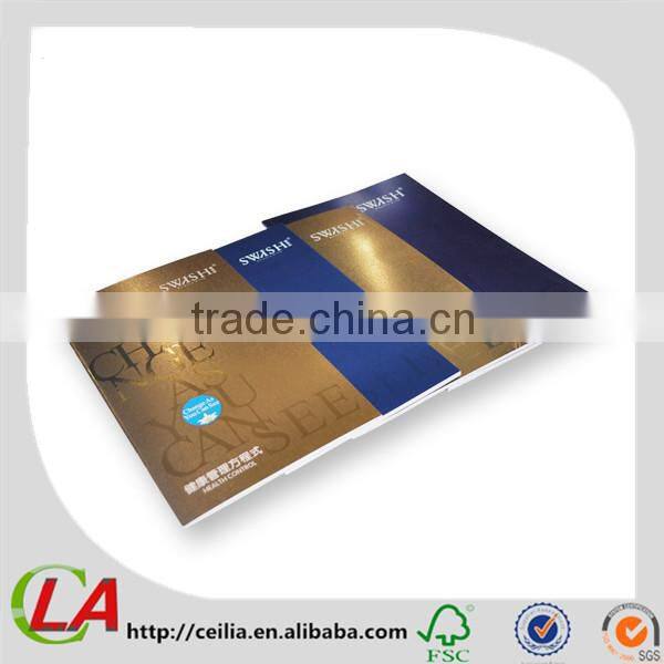 Shinny Gold Color Pinted UV Nice Cover Book