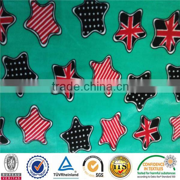 wholesale polyester velour with cartoon print fabric