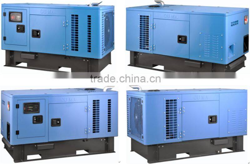 12KW/15KVA three phase silent diesel generator