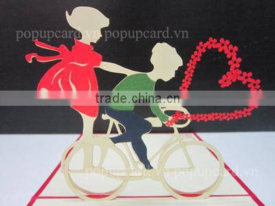 Wedding church greeting 3d handmade card