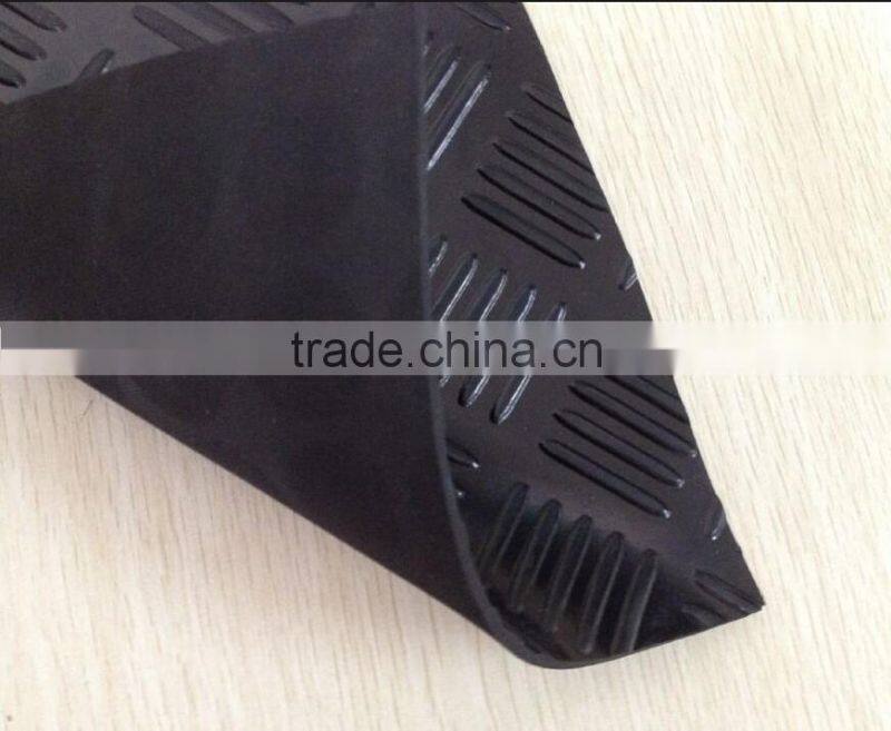 Checker rubber sheet matting,rubber sheet mat