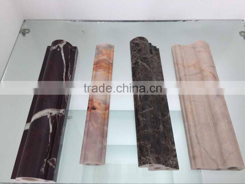 Rigid PVC Profile for indoor decoration plastic frame Profiles For sliding