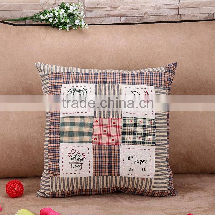 Personality Cartoon Embroidered Cushion Cover Sofa Chair Head Pillow
