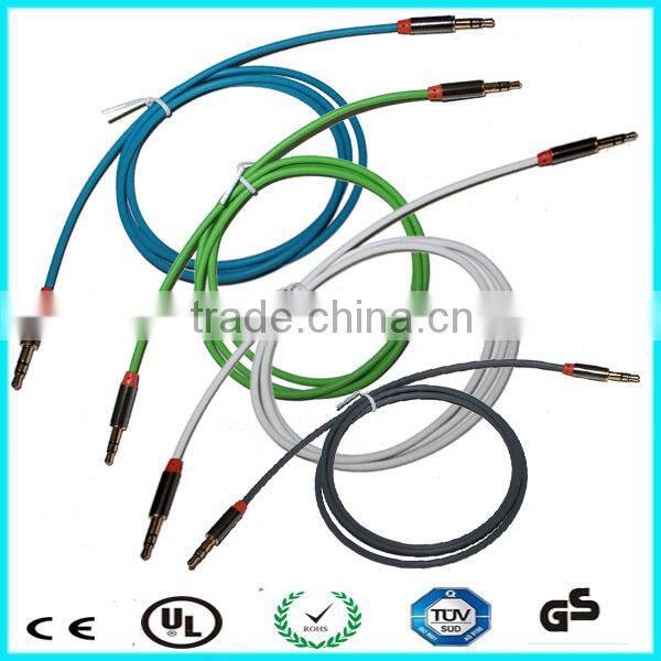 Extension TPE 1.2m dual male to male 3.5mm stereo audio cable