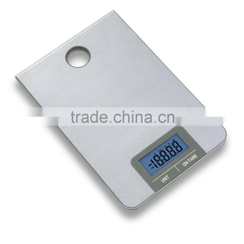 5kg/1g Stainless steel electronic kitchen weighing scale