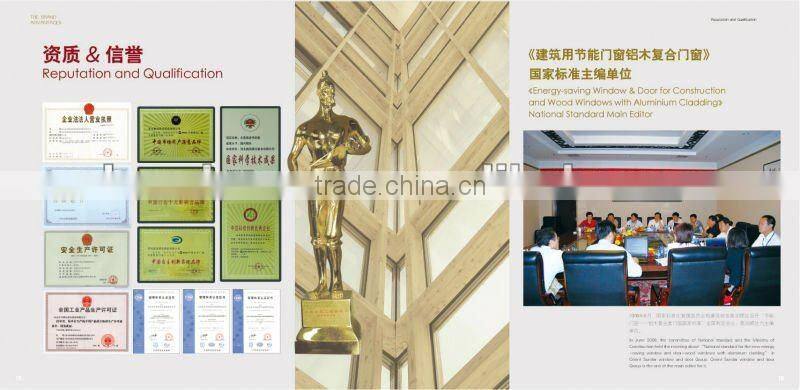 German style tilt and turn solid wood window with shutter