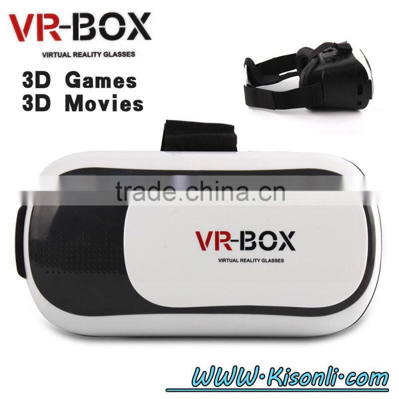 High Quality VR BOX 2.0 Version VR Virtual 3D Glasses + wireless bluetooth remote for Sex Video