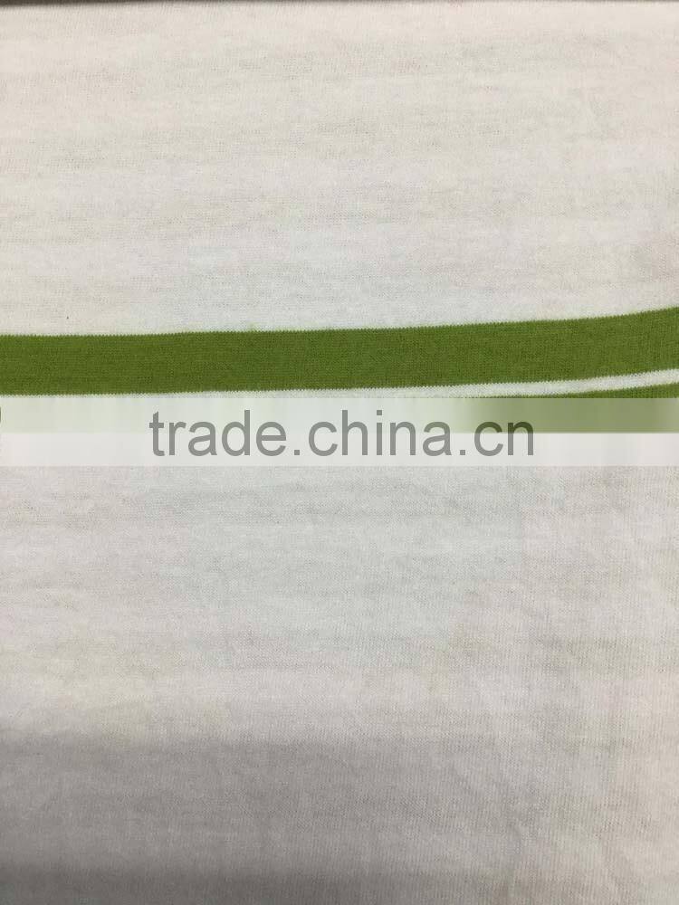 yarn dyed knitted jersey stripes fabric stocklot 193