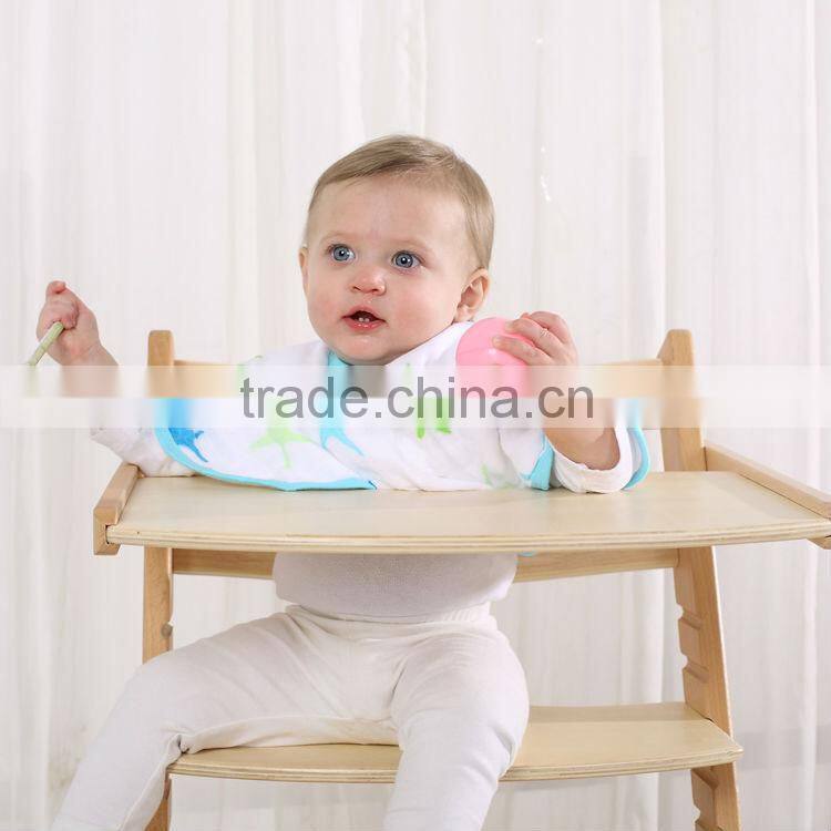 LAT Snap Bibs 100% cotton muslin baby bibs baby burp cloth